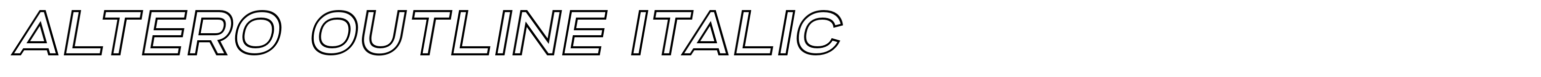 Altero Outline Italic